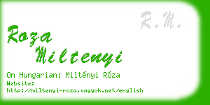 roza miltenyi business card